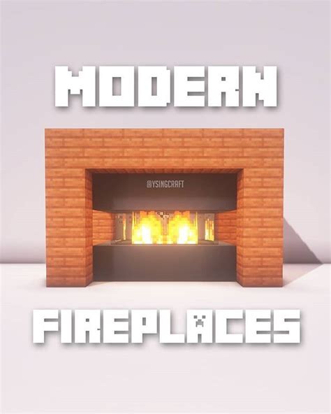 Ysinghd ⛏ Minecraft в Instagram 🔥 Modern Fireplace Designs Which One Is Your Favorite 😄 💥