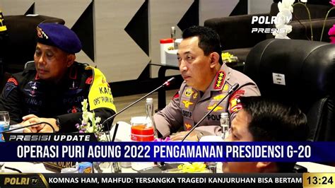 Tinjau Command Center Kapolri Pastikan Pengamanan KTT G20 Video