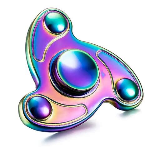 Triangle Spinner Rainbow Fidget Spinner Metal Material New Style Edc