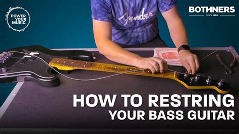 How To Restring A Bass Guitar Youtube