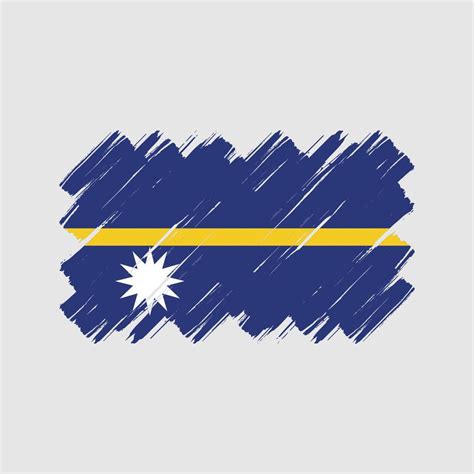 Trazos De Pincel De La Bandera De Nauru Bandera Nacional 10961095