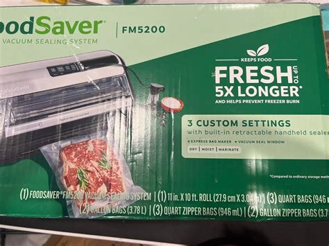 Foodsaver Fm5200 2 In 1 Automatic Vacuum Sealer Machine Silverblack