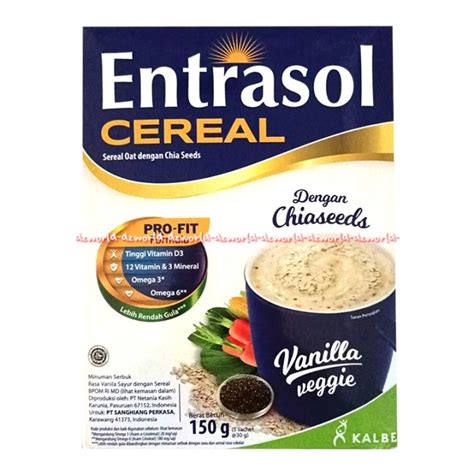 Entrasol Cereal Pro Fit Gr Vanilla Veggie Dengan Chiaseeds Sereal