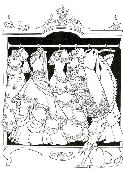 Coloring Pages Dresses And Fashion