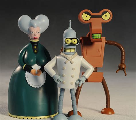 Review And Photos Of Toynami Futurama Chef Bender Mom Roberto Action