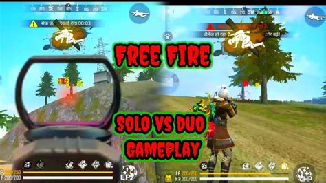 Solo Vs Duo Gameplay Garena Free Fire Solo Vs Duo Gameplay Youtube