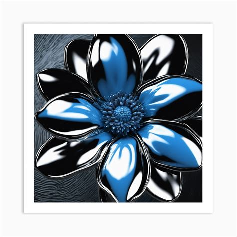 Blue Flower Art Print By Art For You Fy