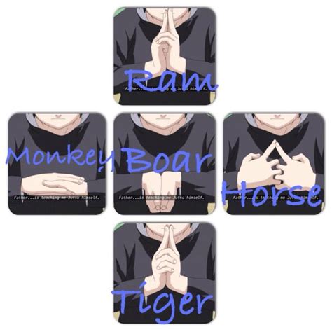Fire style: Fireball Jutsu! These are the hand signs linked to your ...