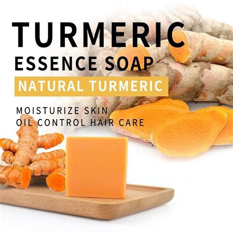 Melanin Turmeric Soap For Dark Spots And Acne Turmeric Soap For Brightening And Clearing Formula