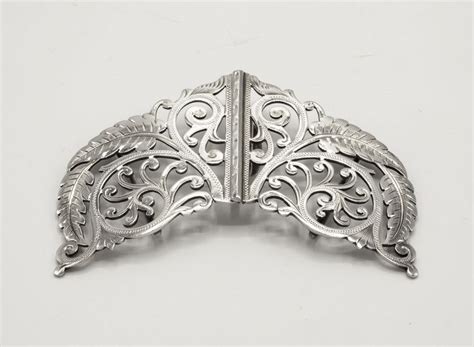 Art Nouveau Silver Nurse S Belt Buckle Birmingham 1902 Reynolds