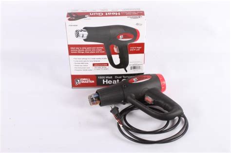 Sold Price Heat Gun Drill Master 1500 Watt Dual Temperature T