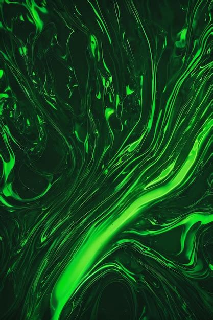 Abstract green slime background green liquid waves slime texture ...