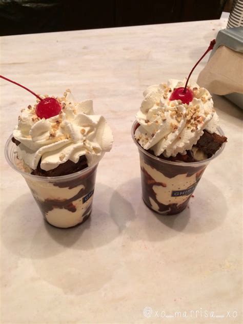 Hot Fudge Brownie Sundaes ~disneys Ca Adventure Ghirardellisquare