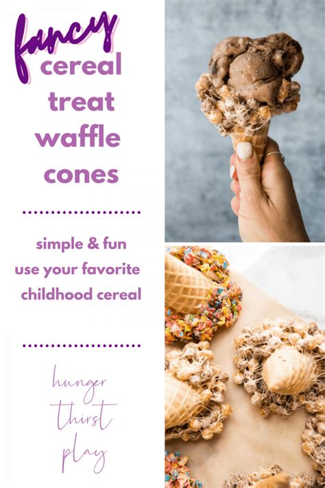 Cereal Treat Waffle Cones Hunger Thirst Play