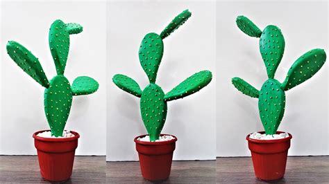 How To Make Artificial Cactus Cardboard Cactus Diy Cactus Diy