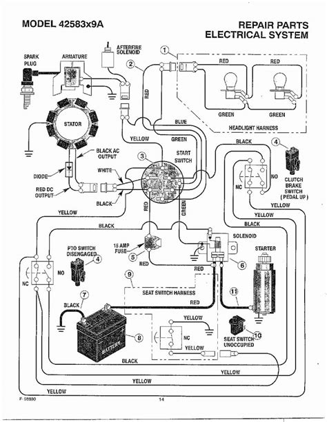 Solenoid For Murray Riding Mower Wiring Diagram Wiring Diagram