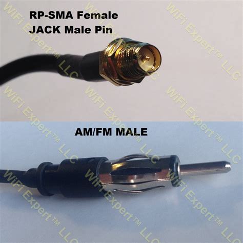 Lmr Rp Sma Female To Am Fm Male Coaxial Rf Pigtail Cable Rf