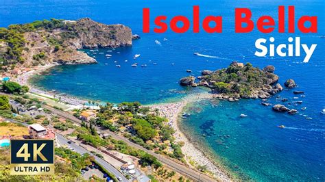 Isola Bella Sicily Italy 4K Taormina Walking Tour 2022 YouTube