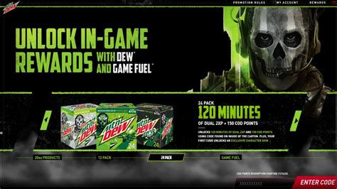 How To Redeem Mw X Mtn Dew Codes For Double Xp Simple Youtube