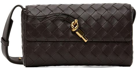 Bottega Veneta Brown Mini Andiamo Bag In Black Lyst