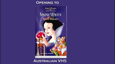 Opening To Snow White And The Seven Dwarfs Australian Vhs Youtube