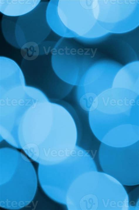 Blue Festive Christmas Elegant Abstract Background With Many Bokeh