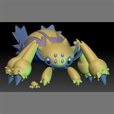 Archivo STL Pokemon Joltik GalvantulaModelo Imprimible En 3D Para