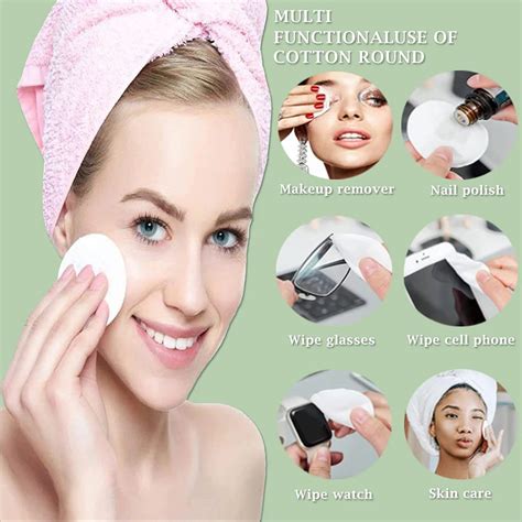 100pcs Pack Facial Make Up Cosmetic Cotton Pads Round Fit Skin Soft Ma