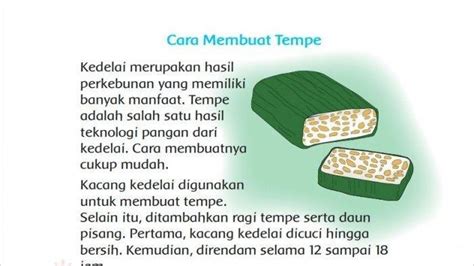 Jawaban Tema 7 Kelas 3 Sd Mi Halaman 53 Tempe Merupakan Salah Satu