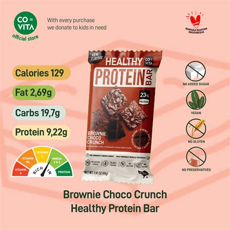 Jual Covita Healthy Protein Bar 1pcs 5 Pilihan Rasa Shopee Indonesia