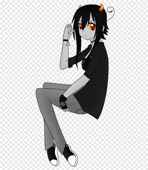 Black Hair Cartoon Mangaka Design Black Hair Fictional Character Png Pngegg