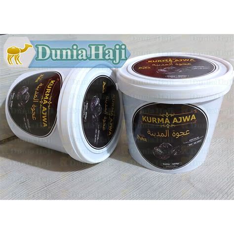 Jual Kurma AJWA Ember 850 Gr Kurma Nabi Ember Premium Asli Madinah