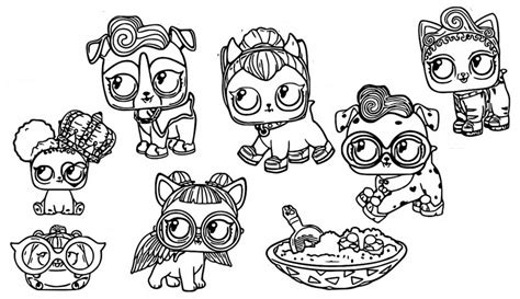 Coloriage Poupées Lol Surprise Fuzzy Pets 15