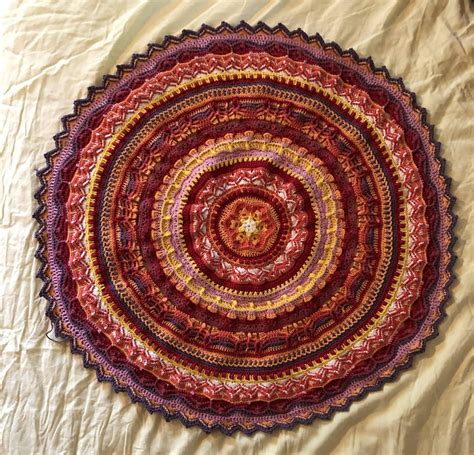 Finished Annavirkpanna Unicorn Mandala Rcrochet