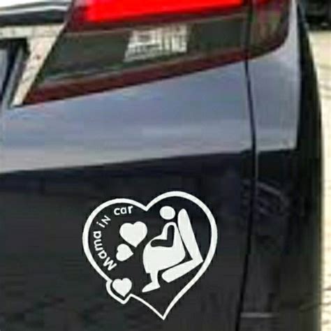 Jual Stiker Mobil Ibu Hamil Pregnant Mom Sticker Mama In Car Kota