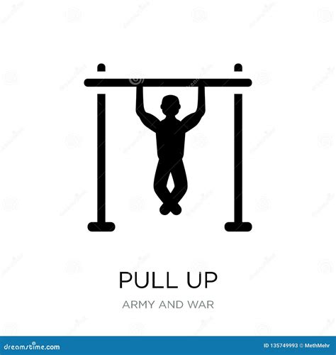 Pull Up Icon In Trendy Design Style Pull Up Icon Isolated On White