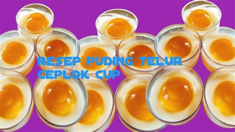 RESEP PUDING TELUR CEPLOk CUP YouTube