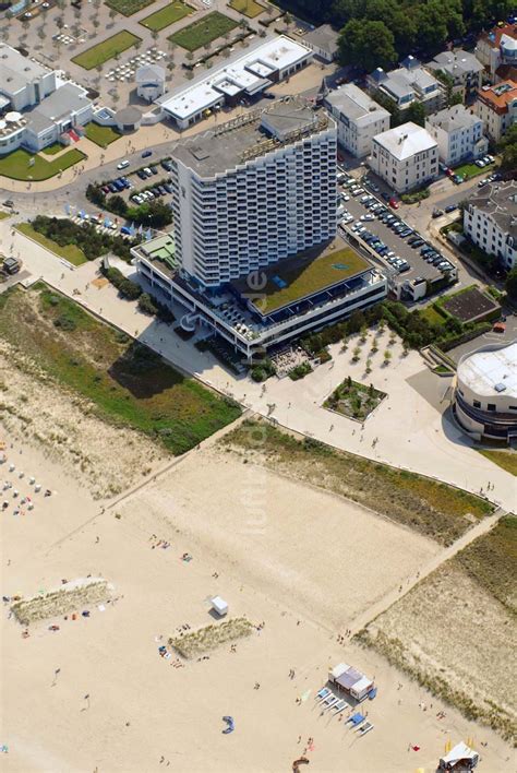 Luftaufnahme Warnem Nde Blick Auf Das Hotel Neptun Ein Direkt Am