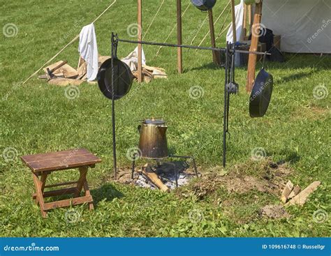 Civil War Encampment And Camplife Stock Photo Image Of Living City