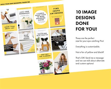 Pinterest Templates for Canva - Etsy