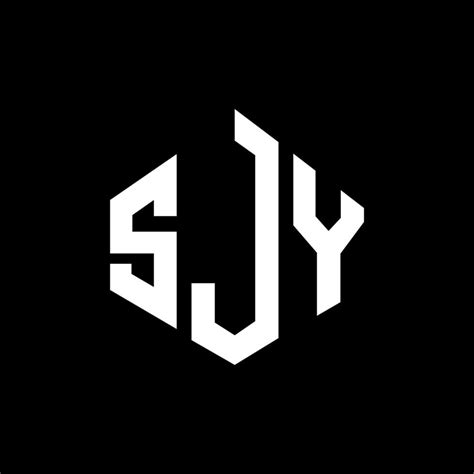 Sjy Letter Logo Design With Polygon Shape Sjy Polygon And Cube Shape