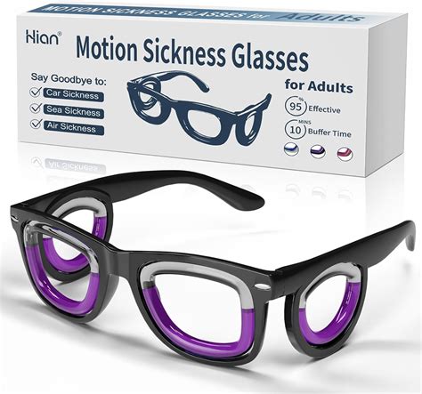 Hion Adult Anti Motion Sickness Smart Glasses Ultra Light Portable Nausea Relief