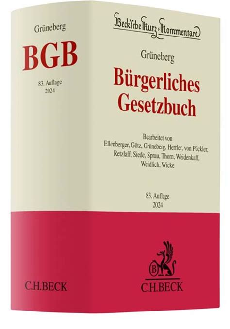 B Rgerliches Gesetzbuch Online Kaufen