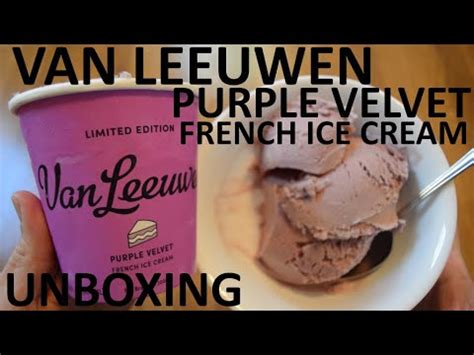 Unboxing Van Leeuwen Purple Velvet Limited Edition French Ice Cream