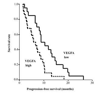 Progression Free Survival Pfs Curves According To The Quantity Of