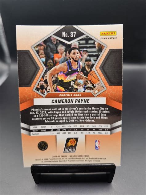 2021 2022 Panini Mosaic CAMERON PAYNE 37 Silver Mosaic Prizm Phoenix