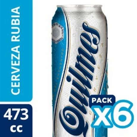 CERVEZA QUILMES CLASICA LATA X 473 CC PACK X 6 UN Dino Online