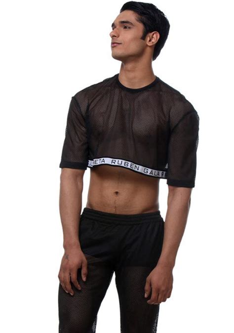 Mesh Crop Top Ruben Galarreta Men Crop Tops Crop Top Men Best Style For Man