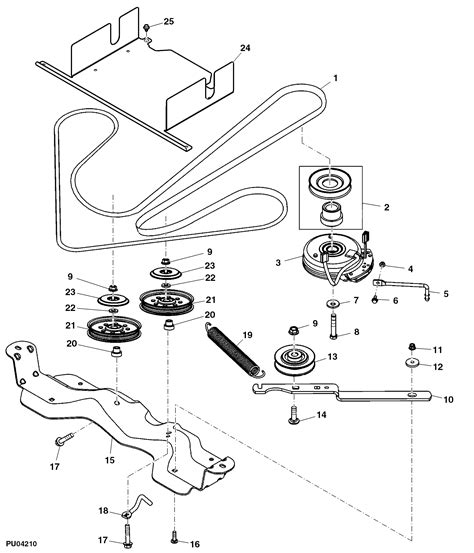 Z225 - MOWER, FRONT Pulleys And Drive Belt (100001 - ) EPC John Deere M160571 CCE online :: AVS ...