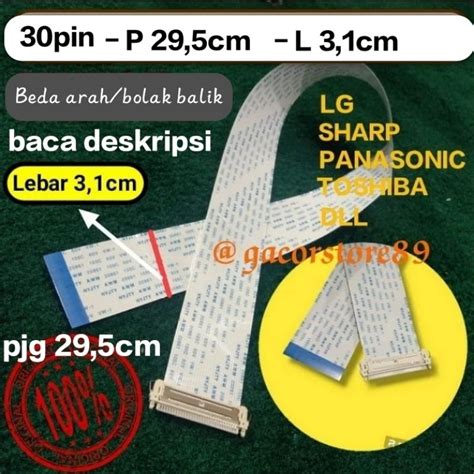 Jual Kabel Lvds Ffc Pfc Pin Pin Beda Arah Bolak Balik Panjang